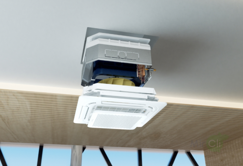 Кассетный кондиционер Hisense AUC-60HR4SKA/AUW-60H6SP1 фото 4